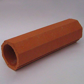 Купить дренажную керамическую трубу с восьмигранной наружной поверхностью 175x22 мм Керамика в Екатеринбурге