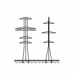 Промежуточные опоры для ЛЭП в Екатеринбурге