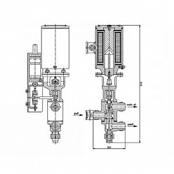Клапан переключающийся тип 1 с электромагнитным приводом