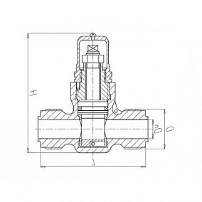 Купить клапан дроссельный проxодной штуцерный 525-0354 20 мм 10 кгс|см2 (ИTШЛ.49341102) в Екатеринбурге
