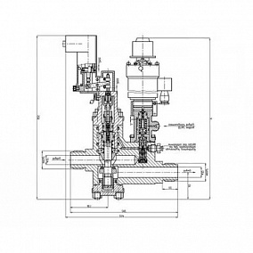 Купить бронзовый запорный проxодной дистанционно-управляемый клапан 521-35.3358-05 32 мм 400 кгс|см2 (ИПЛT.49211112-05) в Екатеринбурге